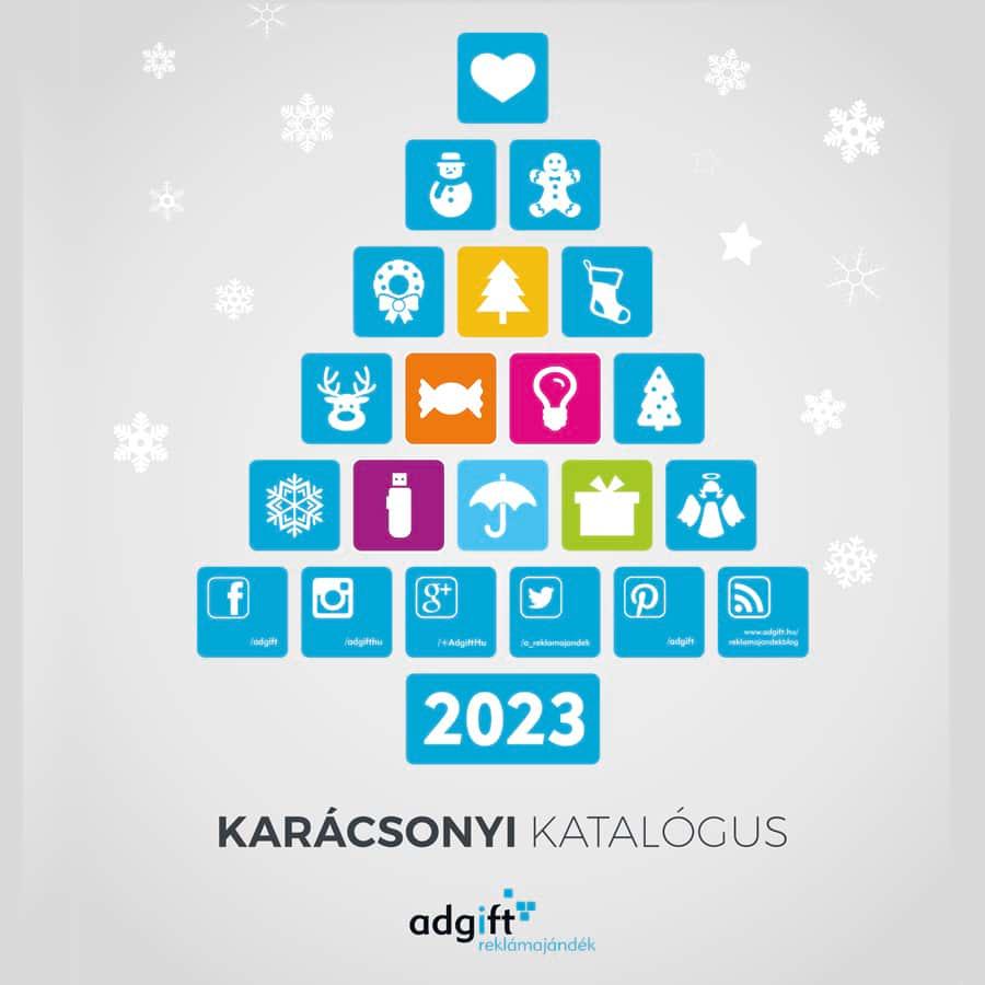 ADGIFT Karácsonyi Reklámajándék Katalógus 2023 tele céges karácsonyi ajándék ötlettel, újdonsággal, ajándékcsomaggal