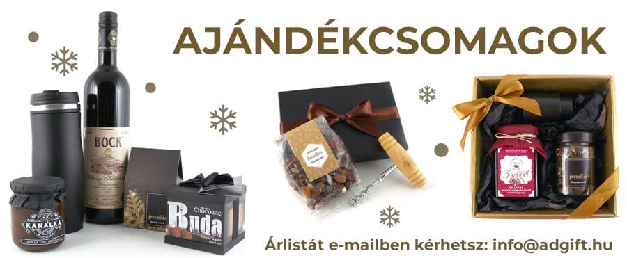 Karácsonyi céges ajándék, reklámajándék, ajándékcsomag