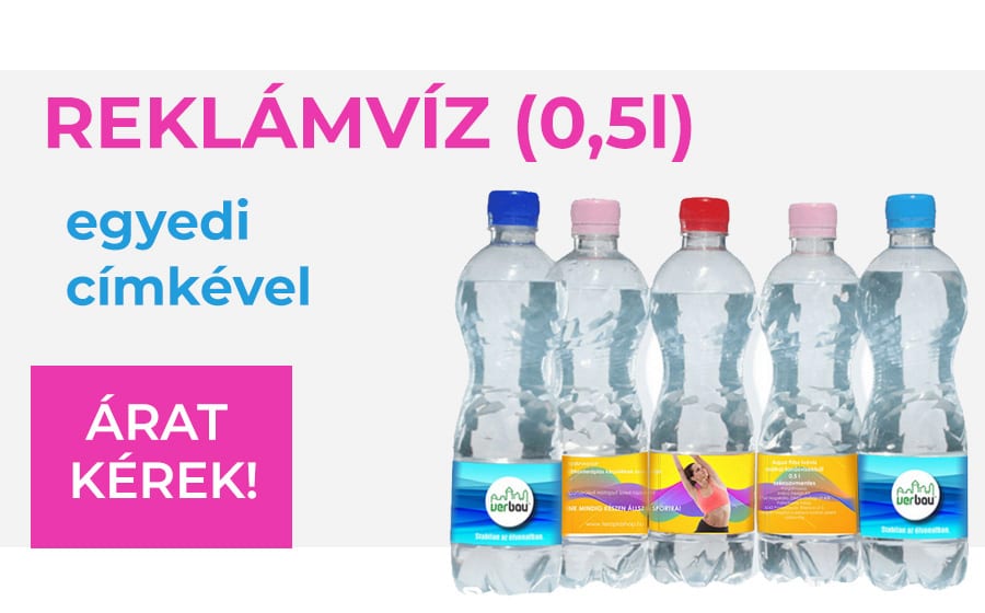 Reklámajándék nyárra: Reklámvíz, egyedi címkés víz, céges ásványvíz, mint reklámajándék