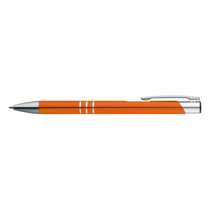 3 díszítő gyűrűs fém toll, narancssárga