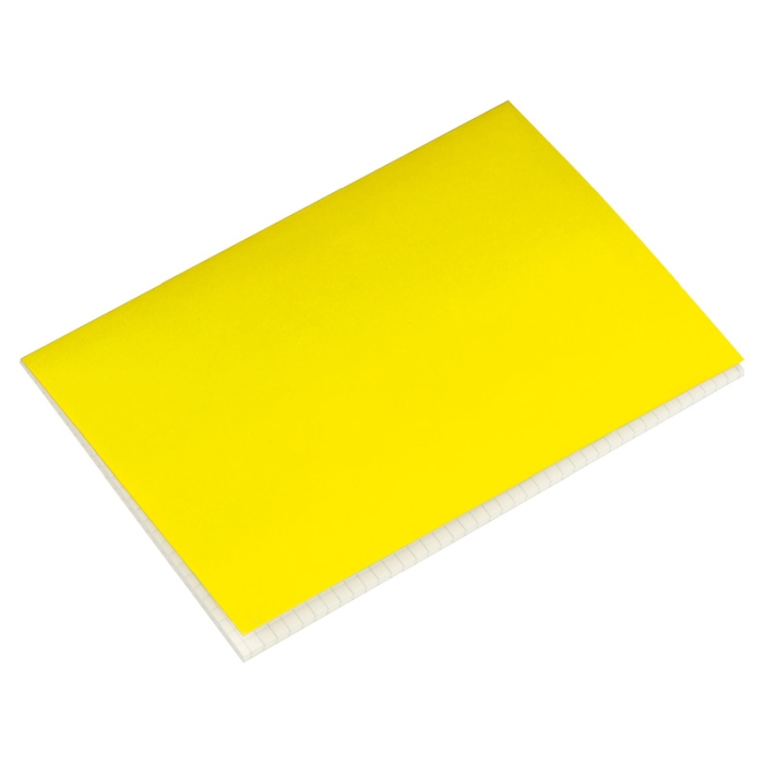 Reklámajándék: A5 kockás jegyzetfüzet, sárga