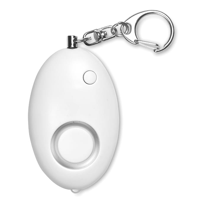 Alarmy mini riasztó kulcstartóval, fehér