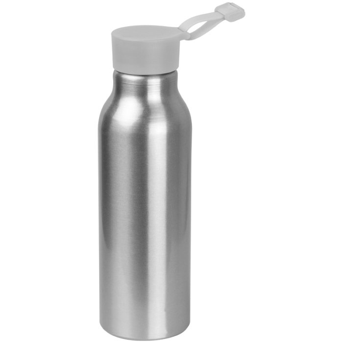 Alumínium ivópalack szilikon fedéllel, 600 ml, szürke