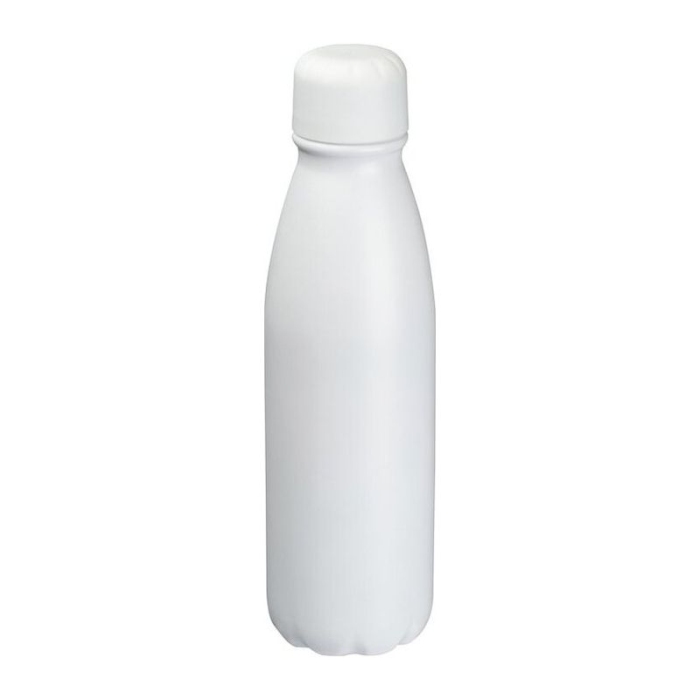 Reklámajándék: Alumínium reklám ivópalack, 600 ml, fehér