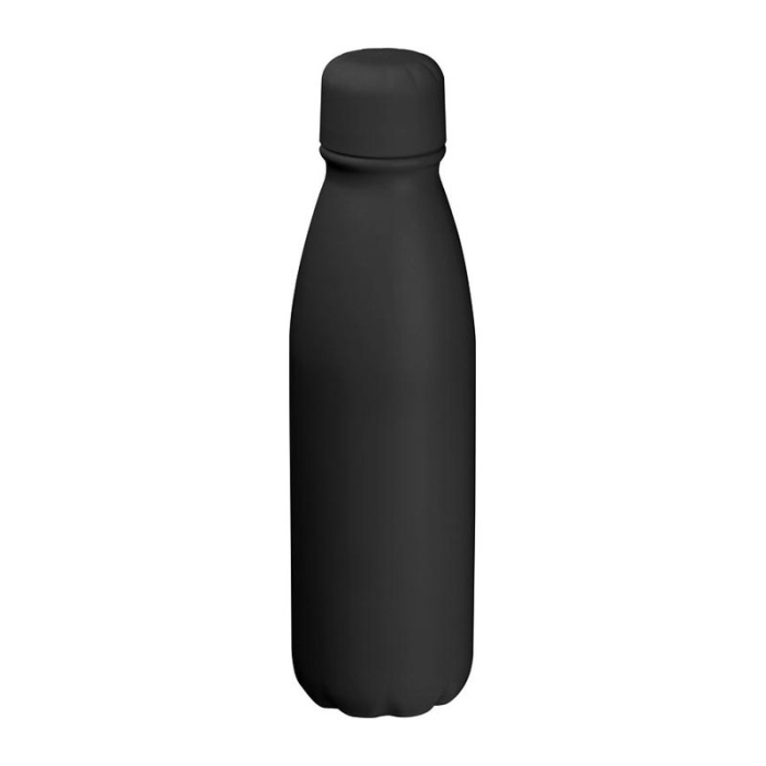 Reklámajándék: Alumínium reklám ivópalack, 600 ml, fekete