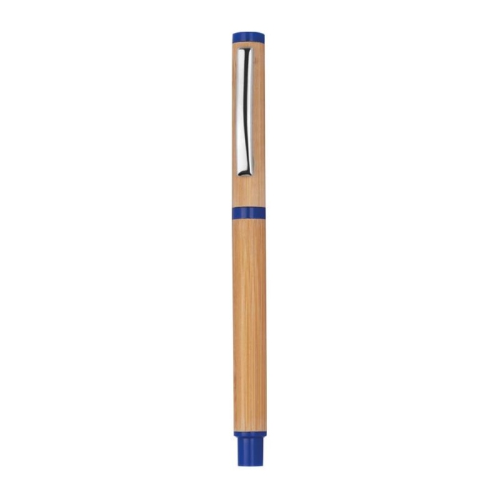 Reklámajándék: Bambusz írószer készlet, kék