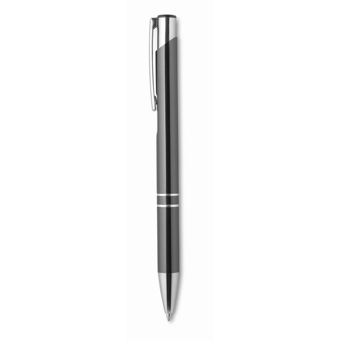 Bern feketén író nyomógombos toll, szürke