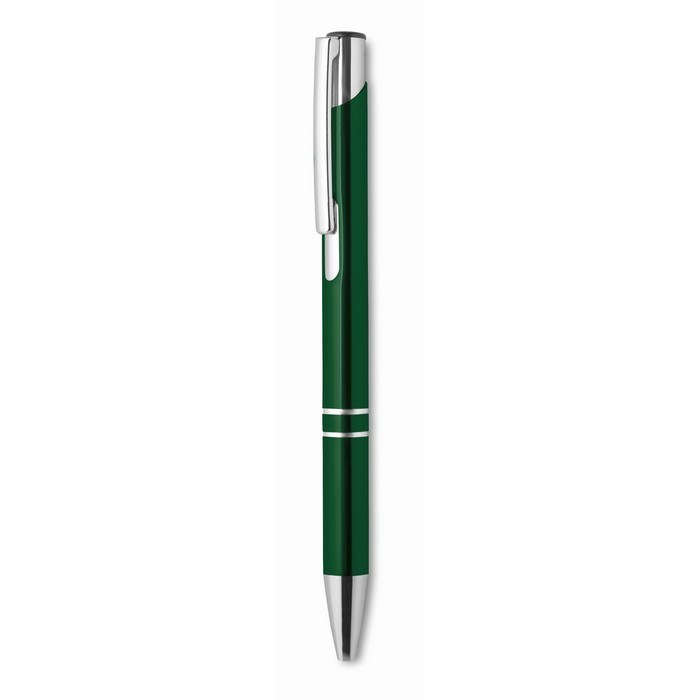Bern feketén író nyomógombos toll, zöld