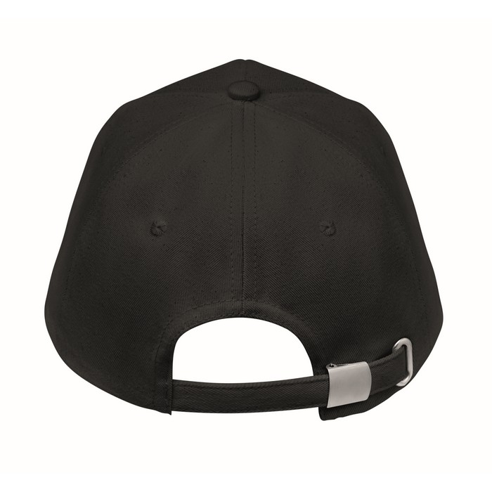 Bicca Cap biopamut baseball sapka, fekete