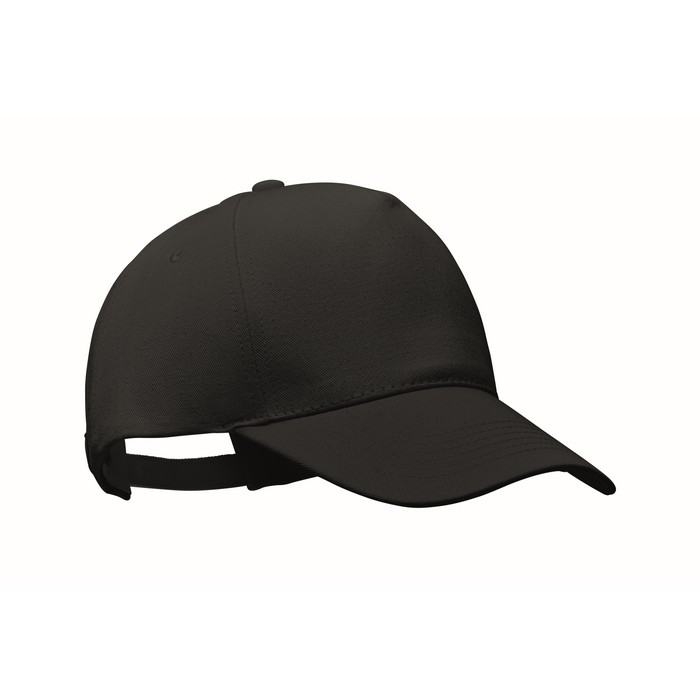 Bicca Cap biopamut baseball sapka, fekete