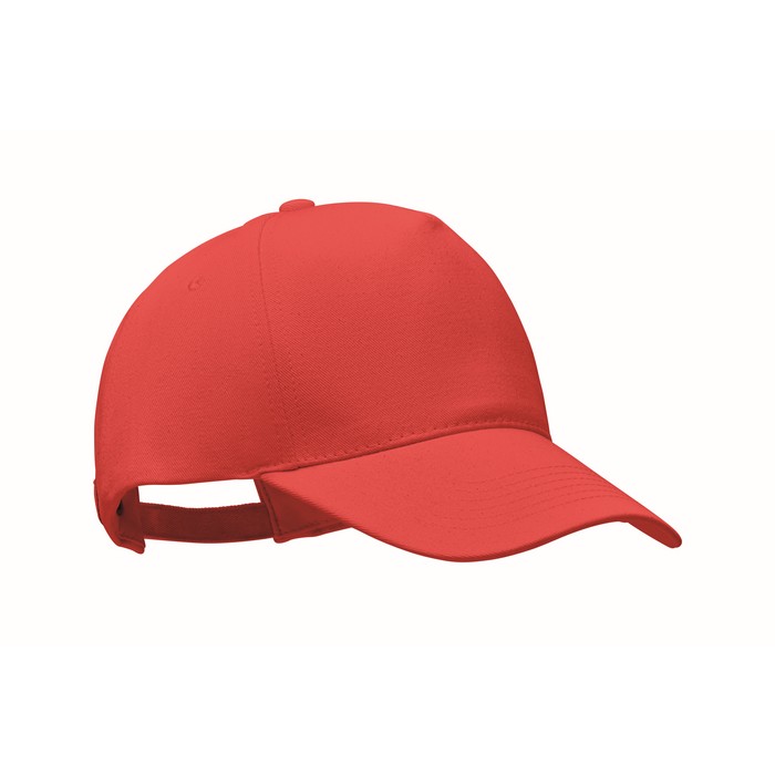 Bicca Cap biopamut baseball sapka, piros