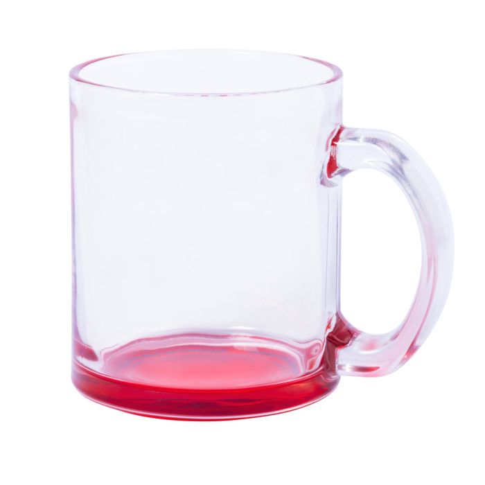 Bitrok üvegbögre, piros, 320 ml