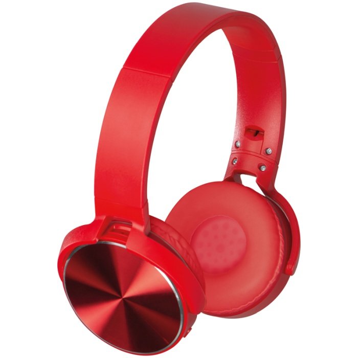 Bluetooth fejhallgató, piros