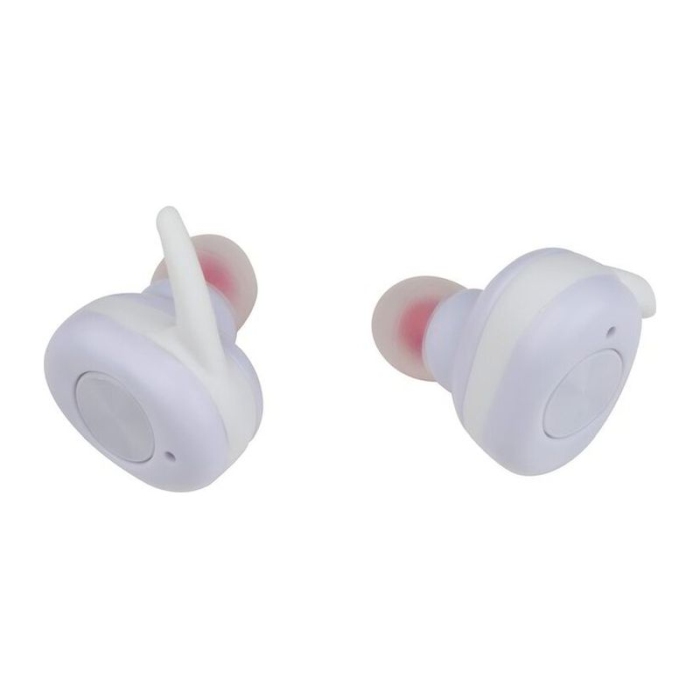Reklámajándék: Bluetooth fülhallgató töltővel, fehér