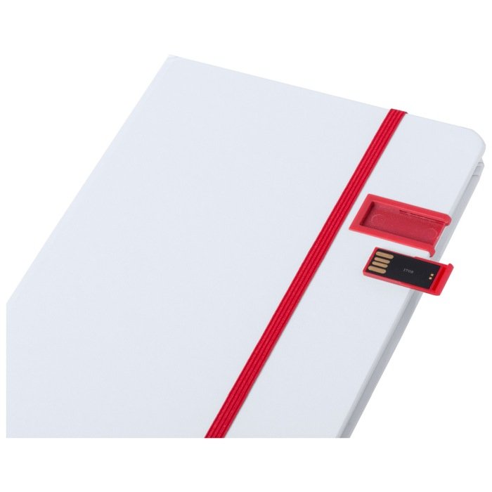 Boltuk jegyzetfüzet USB memóriával, piros