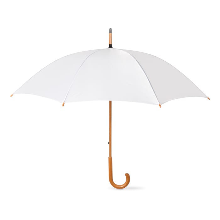 Cala manuális reklám esernyő, fehér