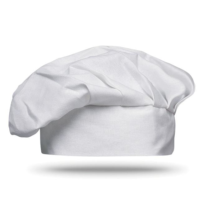 Chef pamut szakács sapka, fehér
