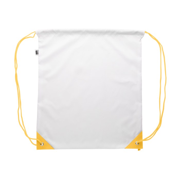 CreaDraw Plus RPET egyediesíthető hátizsák, sárga