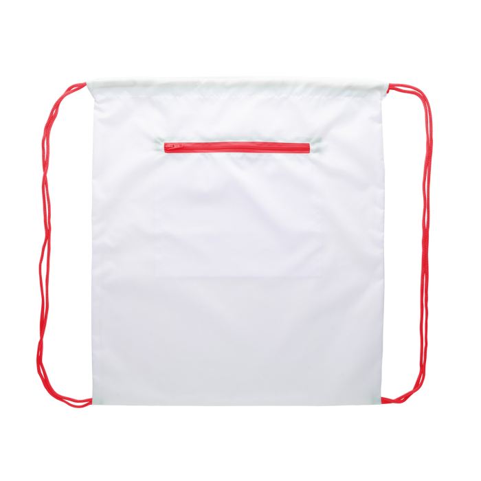 CreaDraw Zip egyediesíthető hátizsák, piros