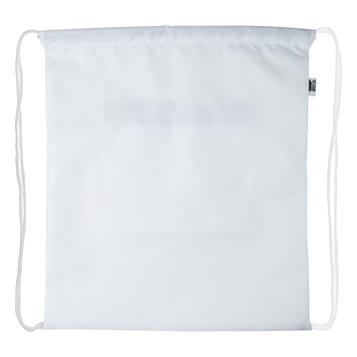 CreaDraw Zip RPET egyediesíthető hátizsák, fehér