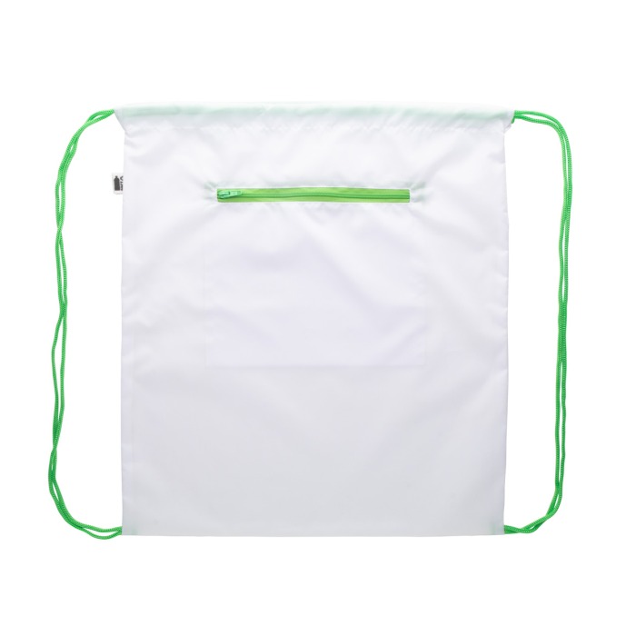 CreaDraw Zip RPET egyediesíthető hátizsák, zöld
