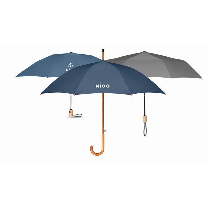 Cumuli RPET reklám esernyő, kék