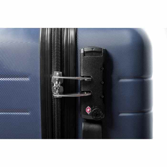 Dacrux RPET gurulós bőrönd, sötét kék