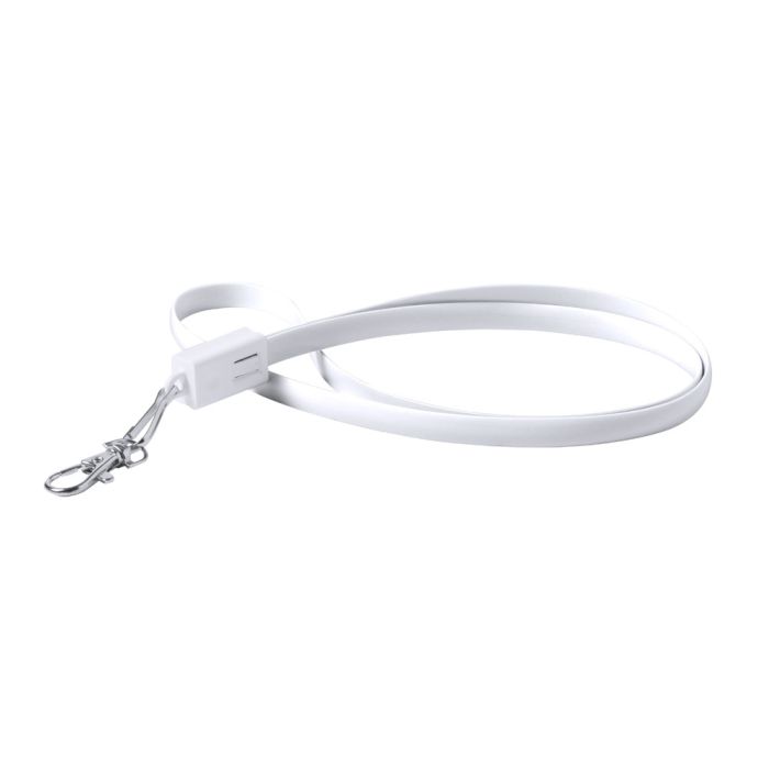 Doffer USB Type-C nyakpánt, fehér