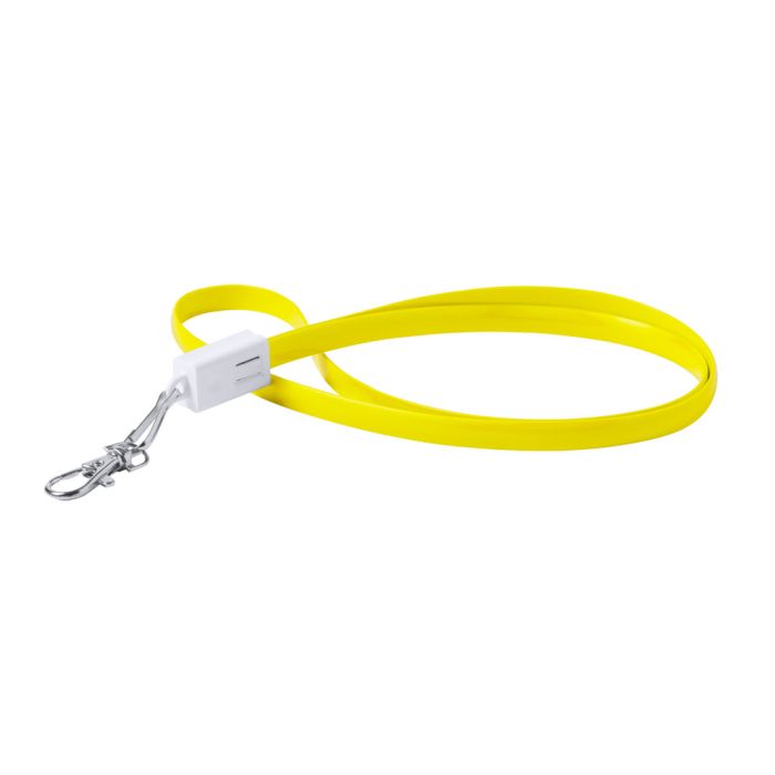 Doffer USB Type-C nyakpánt, sárga