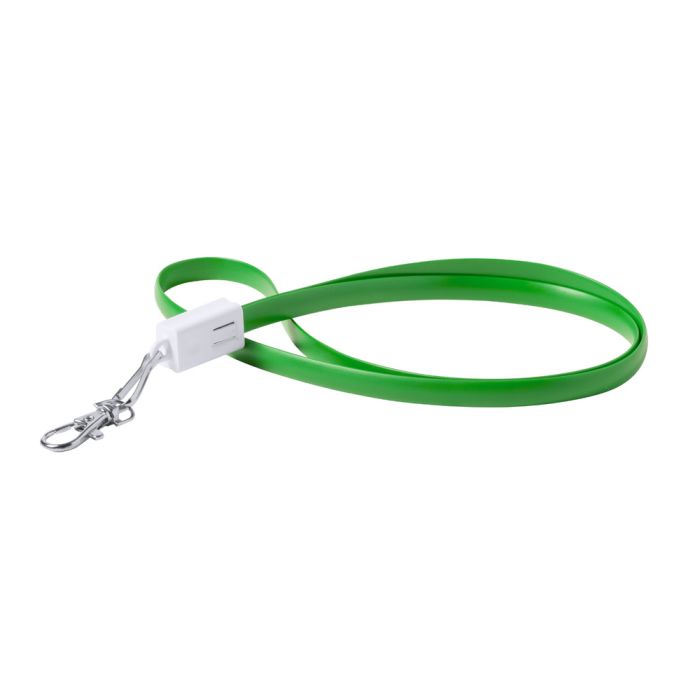 Doffer USB Type-C nyakpánt, zöld