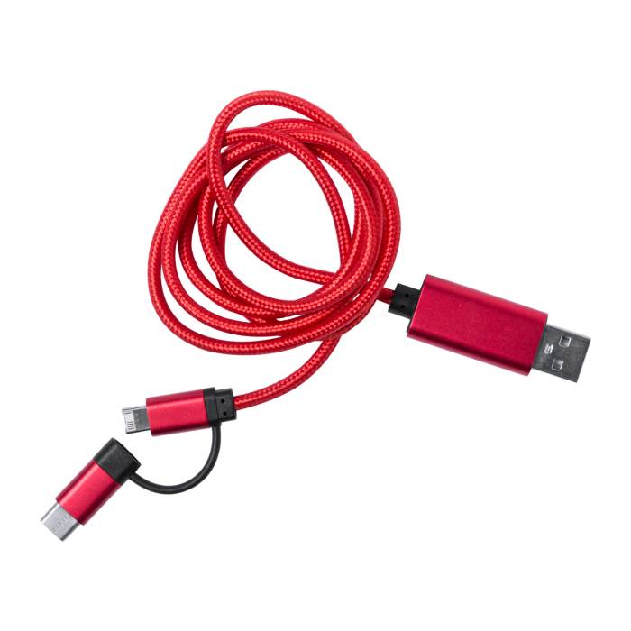 Drimon USB töltőkábel, piros