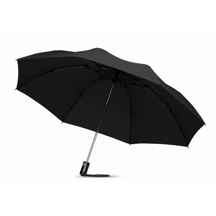 Dundee Foldable kifordítható reklám esernyő, fekete