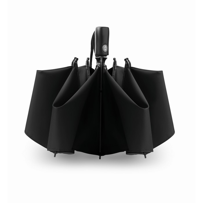 Dundee Foldable kifordítható reklám esernyő, fekete
