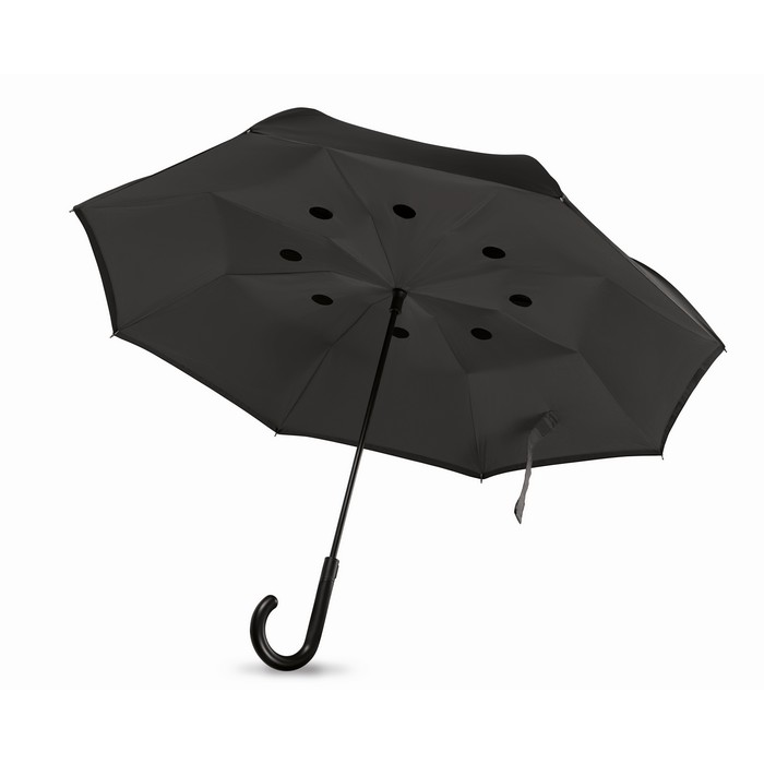 Dundee fordított reklám esernyő, szürke