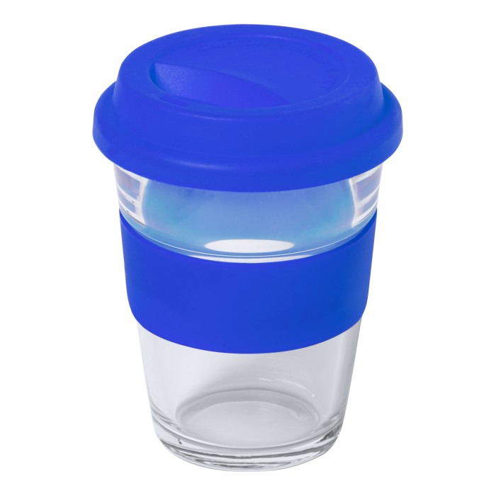 Durnox üveg utazóbögre, 350 ml, kék