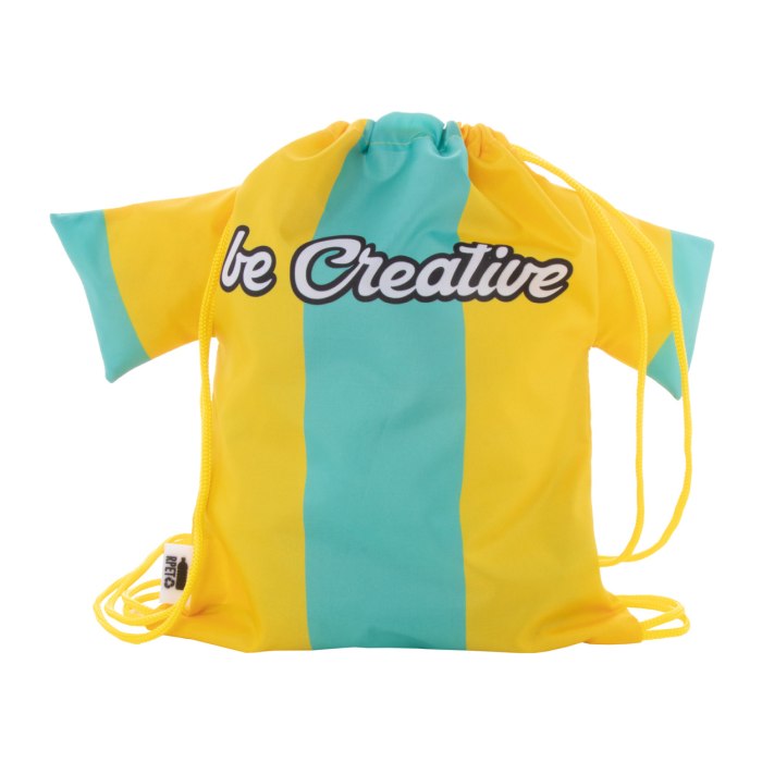 CreaDraw T Kids RPET egyediesíthető gyerek hátizsák, sárga