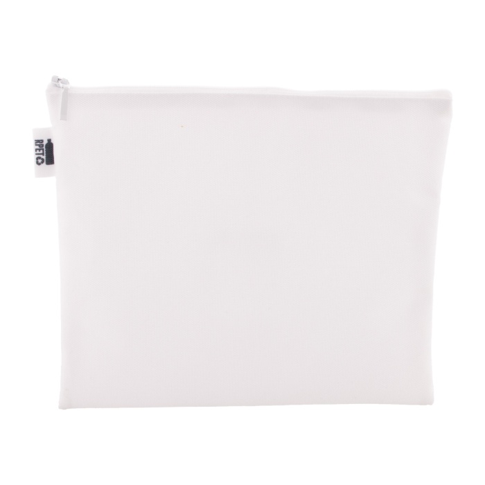 CreaBeauty L RPET egyediesíthető kozmetikai táska, fehér