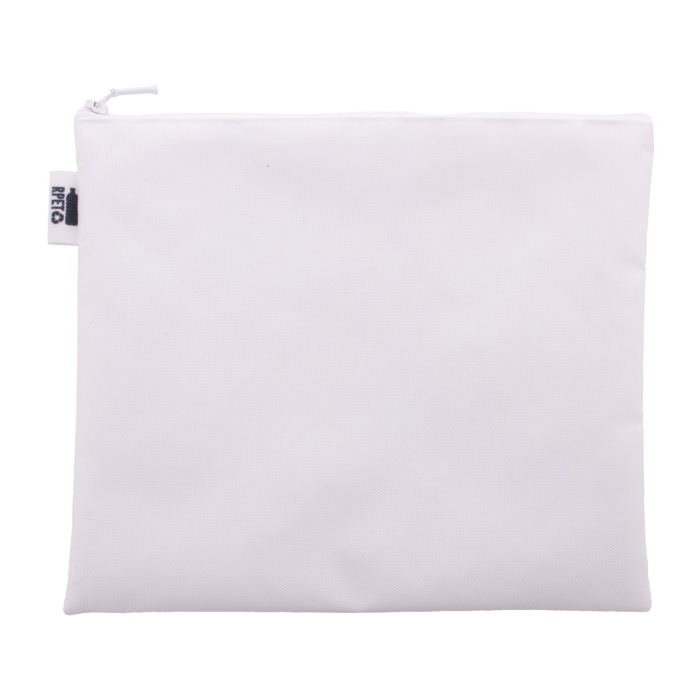 CreaBeauty L RPET egyediesíthető kozmetikai táska, fehér