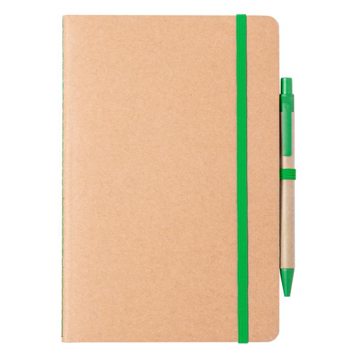 Esteka jegyzetfüzet, zöld