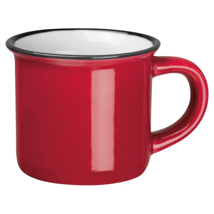 Reklámajándék: Eszpresszó csésze, 60ml, piros