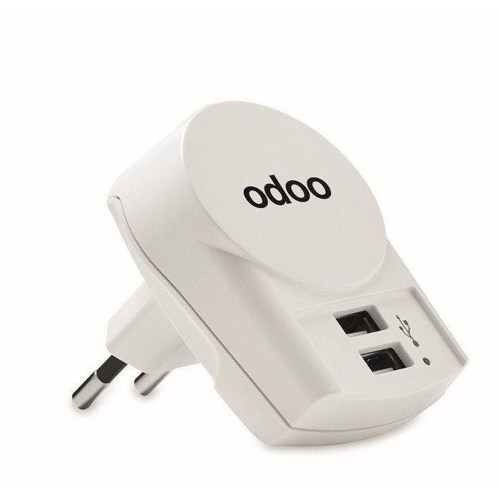 Euro Usb Charger 2Xa skross európa usb töltő (2xa), fehér