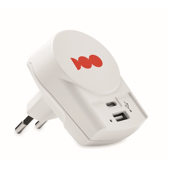 Euro Usb Charger A/C skross európa usb töltő (ac), fehér