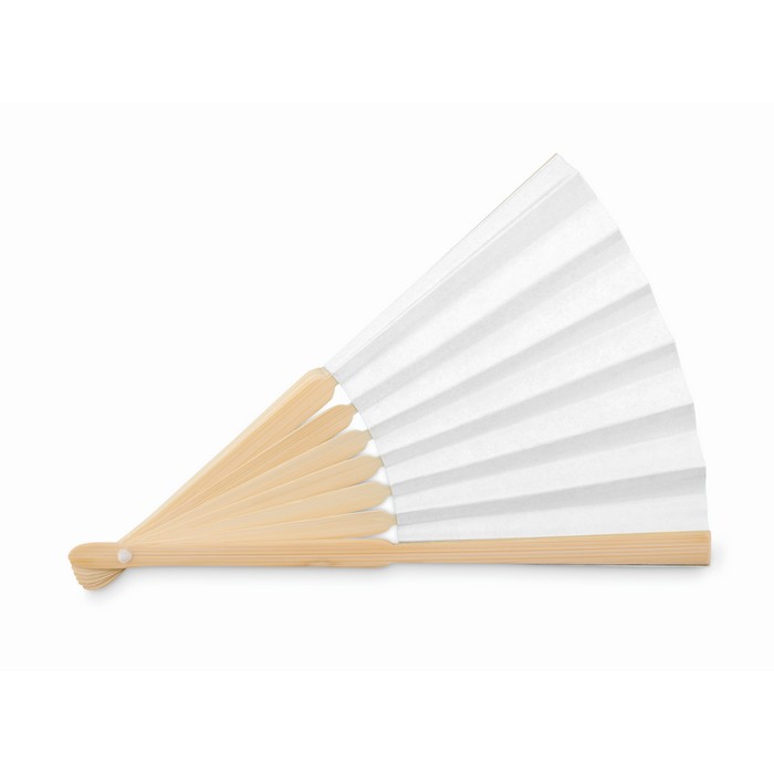 Fanny Paper bambusz legyező, fehér