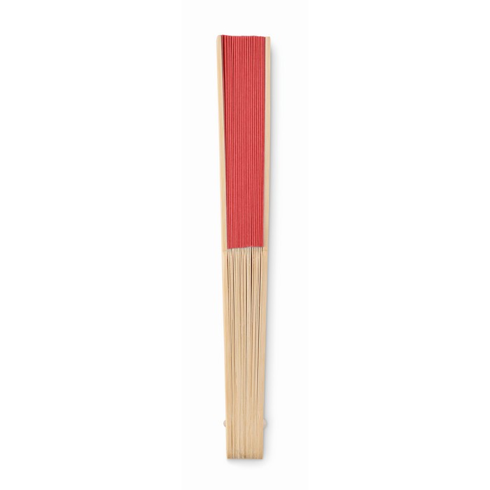 Fanny Paper bambusz legyező, piros