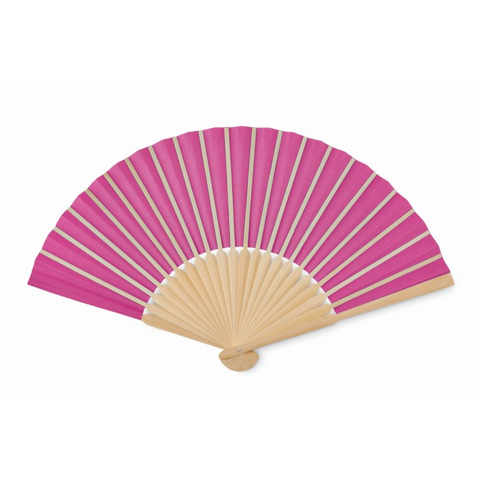 Fanny Paper bambusz legyező, rózsaszín