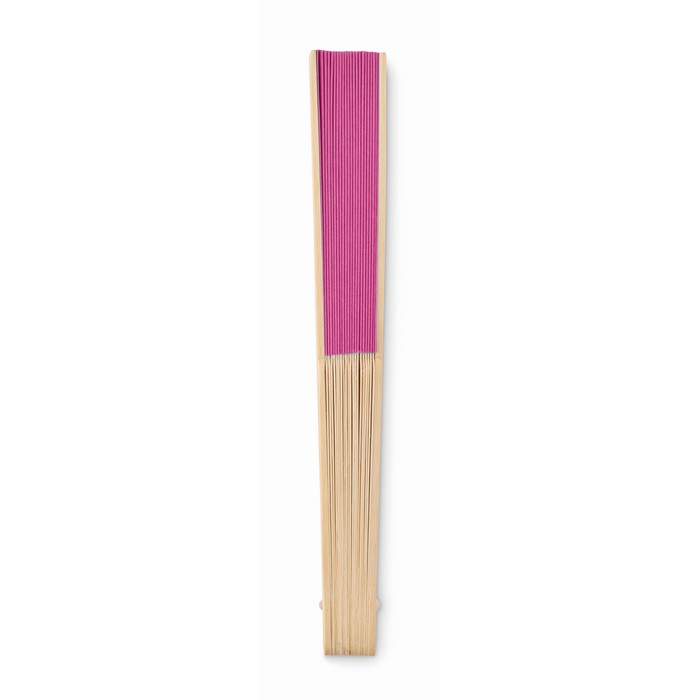 Fanny Paper bambusz legyező, rózsaszín