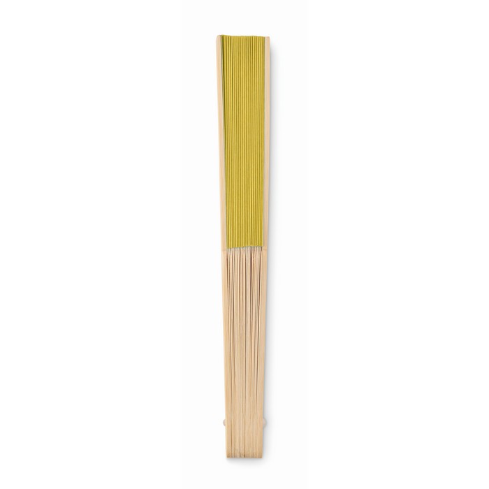 Fanny Paper bambusz legyező, sárga