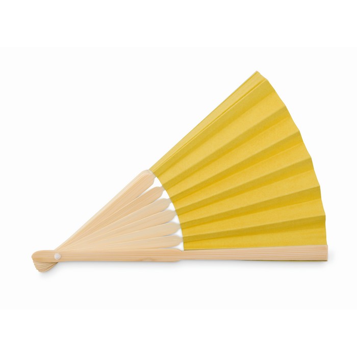 Fanny Paper bambusz legyező, sárga