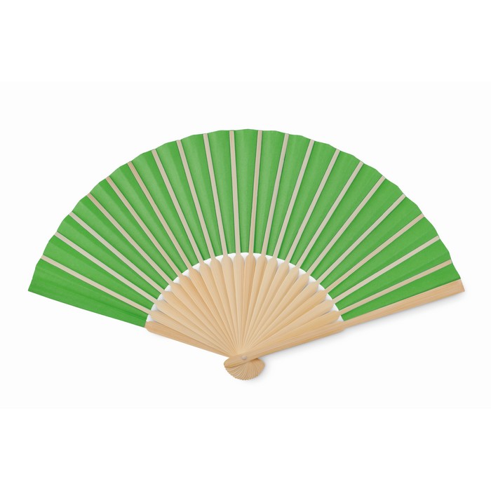 Fanny Paper bambusz legyező, zöld