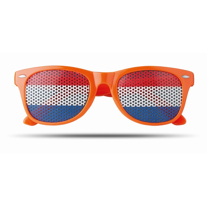 Flag Fun napszemüveg mintás lencsével, narancssárga